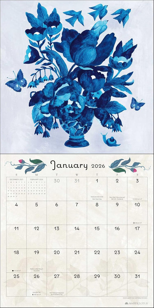 FLORA & FAUNA 2026 WALL CALENDAR